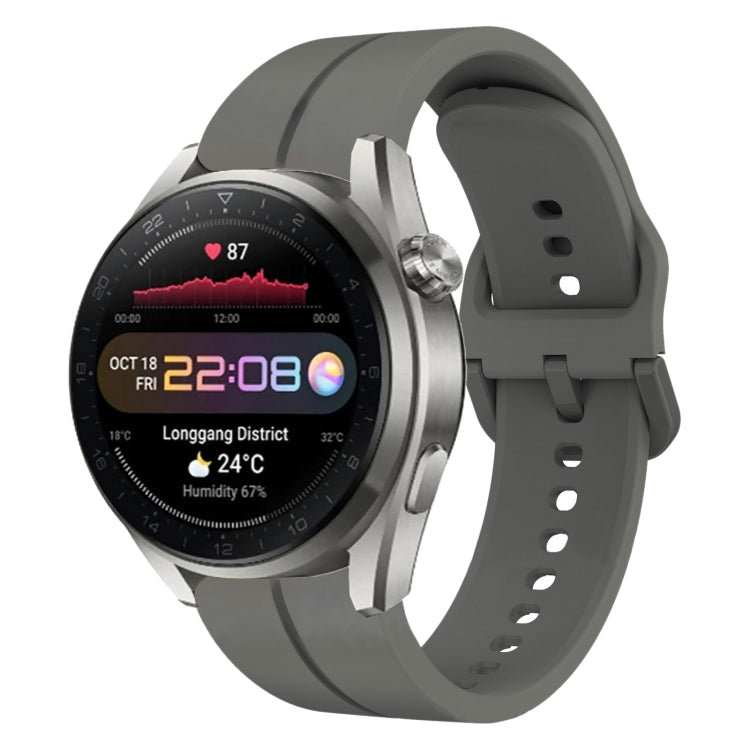 Cinturino in silicone con anello da 22 mm, For Huawei Watch GT Runner, For Huawei Watch 3 Pro New
