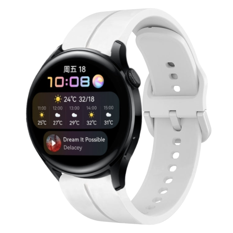 Cinturino in silicone con anello da 22 mm, For Huawei Watch 3, For Huawei Watch 3 Pro
