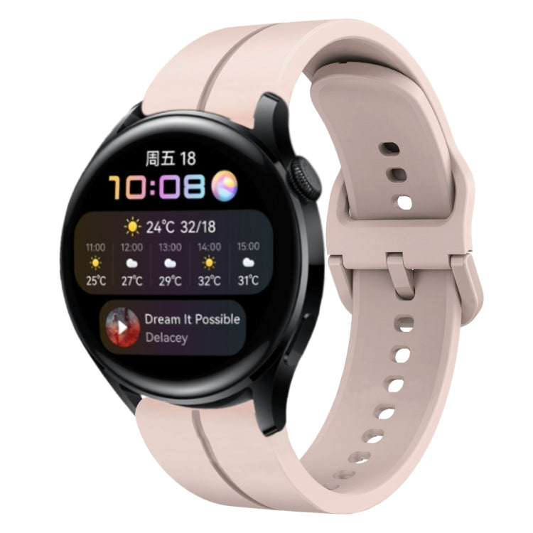 Cinturino in silicone con anello da 22 mm, For Huawei Watch 3, For Huawei Watch 3 Pro
