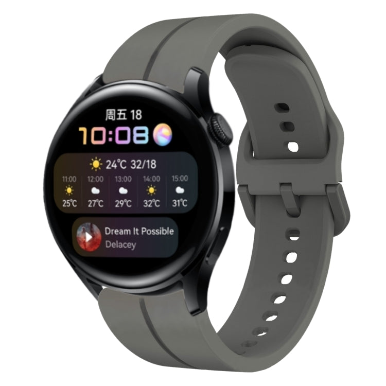 Cinturino in silicone con anello da 22 mm, For Huawei Watch 3, For Huawei Watch 3 Pro