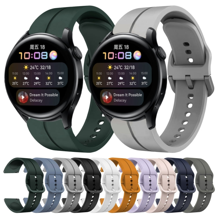 Cinturino in silicone con anello da 22 mm, For Huawei Watch 3, For Huawei Watch 3 Pro