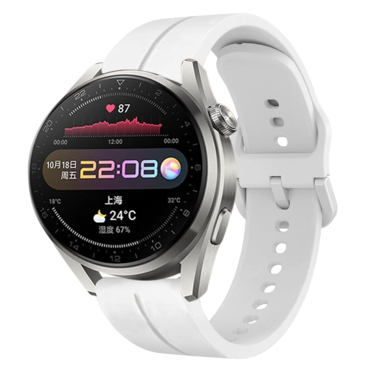Cinturino in silicone con anello da 22 mm, For Huawei Watch 3, For Huawei Watch 3 Pro