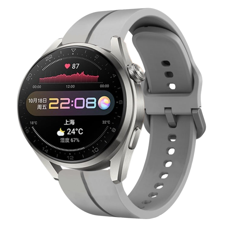 Cinturino in silicone con anello da 22 mm, For Huawei Watch 3, For Huawei Watch 3 Pro