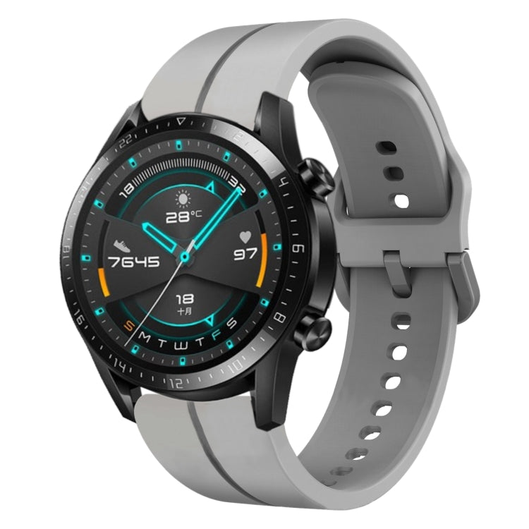 Cinturino in silicone con anello da 22 mm, For Huawei GT2 46mm, For Honor Watch GS 3