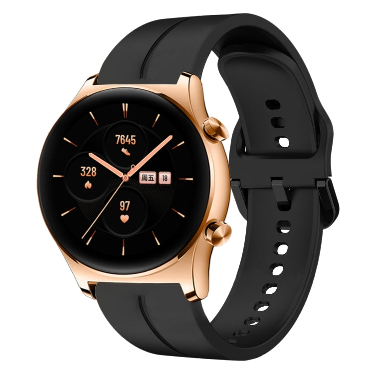 Cinturino in silicone con anello da 22 mm, For Huawei GT2 46mm, For Honor Watch GS 3