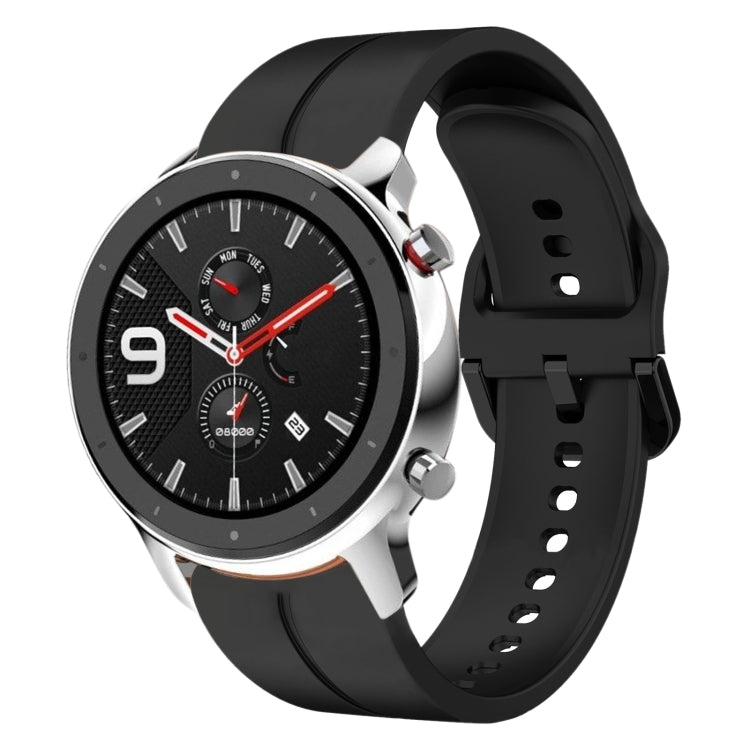 Cinturino in silicone con anello da 22 mm, For Amazfit GTR 4, For Amazfit GTR 4 Pro