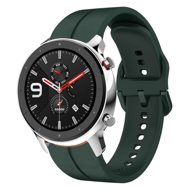 Cinturino in silicone con anello da 22 mm, For Amazfit GTR 4, For Amazfit GTR 4 Pro