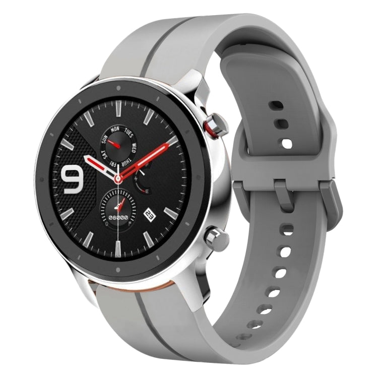 Cinturino in silicone con anello da 22 mm, For Amazfit GTR 4, For Amazfit GTR 4 Pro