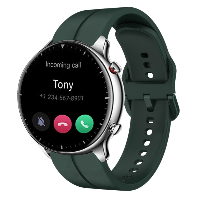 Cinturino in silicone con anello da 22 mm, For Amazfit GTR 2e, For Amazfit GTR 2
