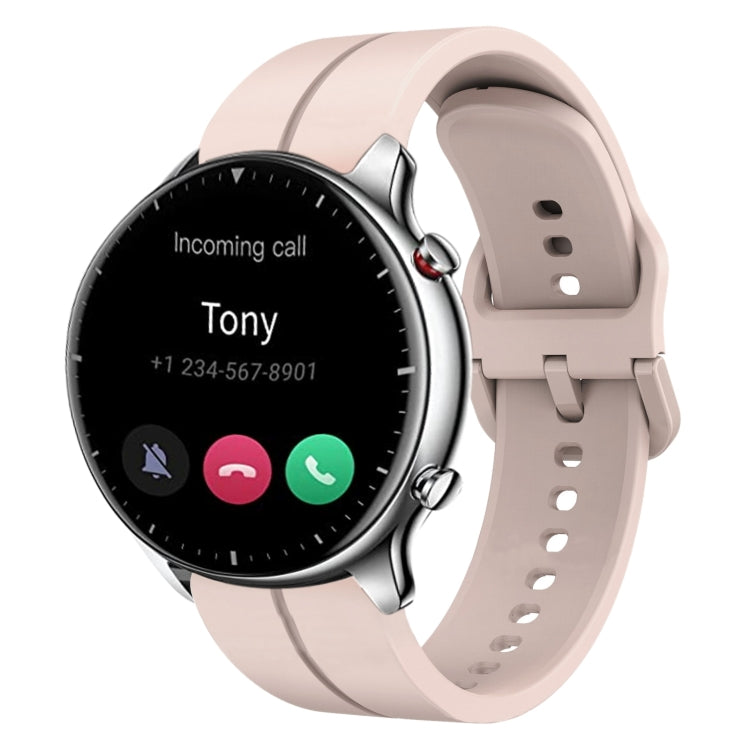 Cinturino in silicone con anello da 22 mm, For Amazfit GTR 2e, For Amazfit GTR 2