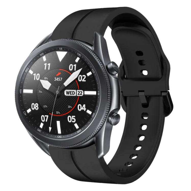 Cinturino in silicone con anello da 22 mm, For Samsung Galaxy Watch3 45mm, For Samsung Galaxy Watch 46mm