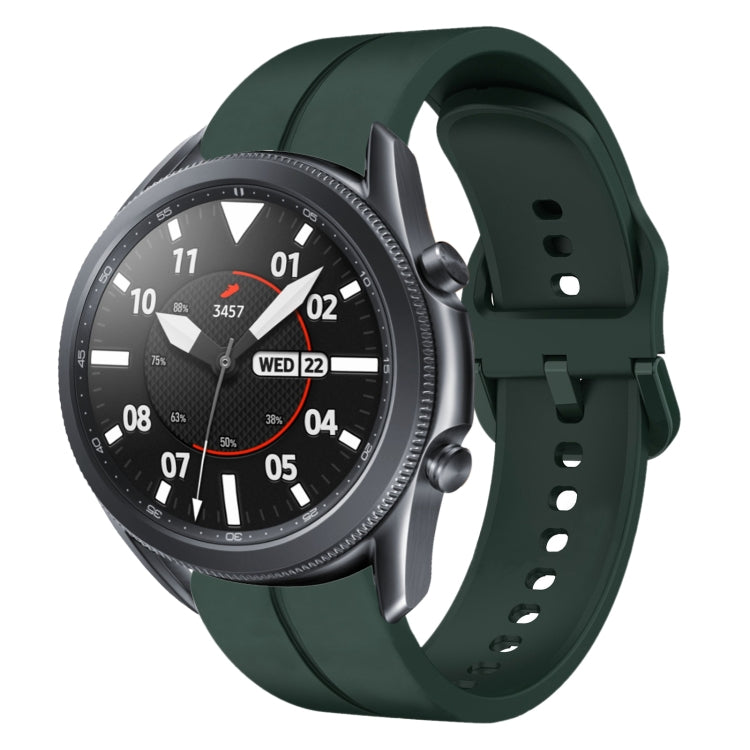 Cinturino in silicone con anello da 22 mm, For Samsung Galaxy Watch3 45mm, For Samsung Galaxy Watch 46mm
