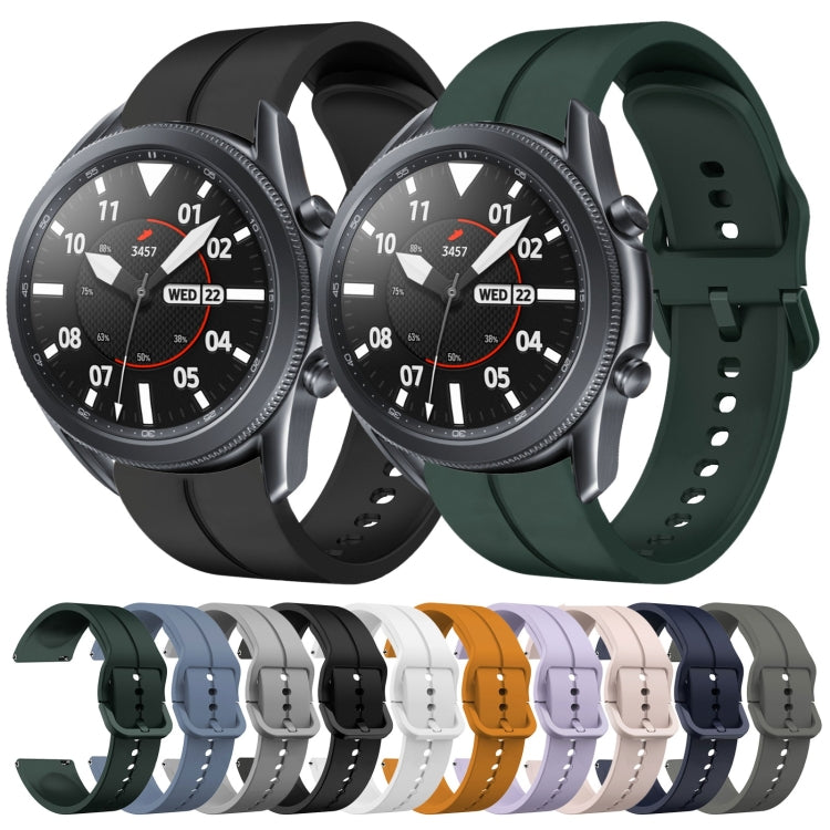 Cinturino in silicone con anello da 22 mm, For Samsung Galaxy Watch3 45mm, For Samsung Galaxy Watch 46mm