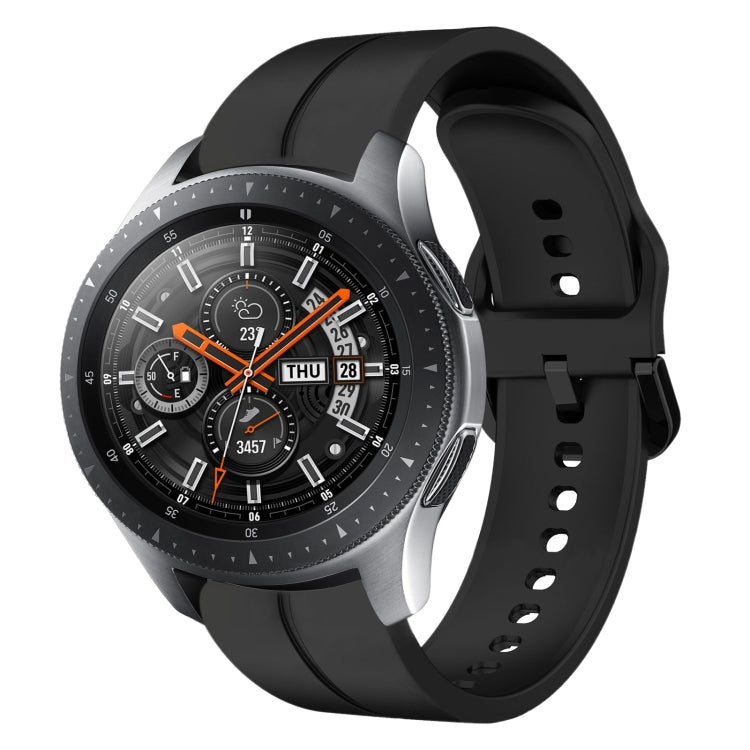 Cinturino in silicone con anello da 22 mm, For Samsung Galaxy Watch3 45mm, For Samsung Galaxy Watch 46mm