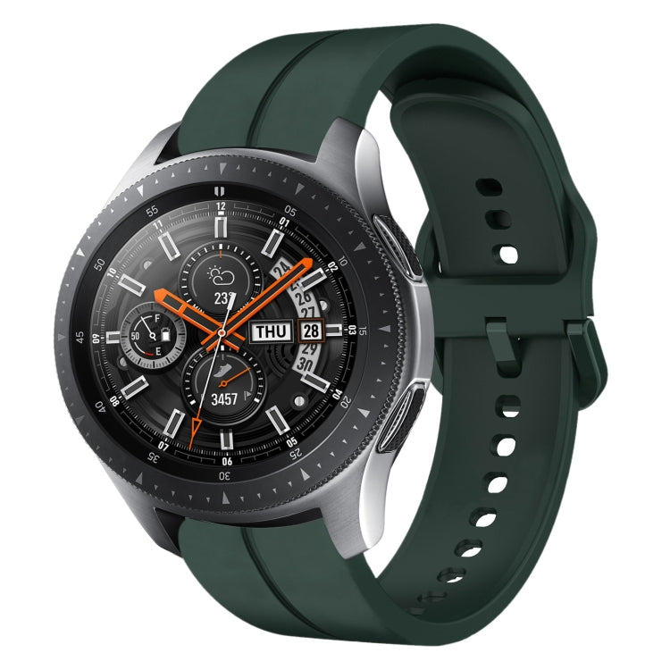 Cinturino in silicone con anello da 22 mm, For Samsung Galaxy Watch3 45mm, For Samsung Galaxy Watch 46mm