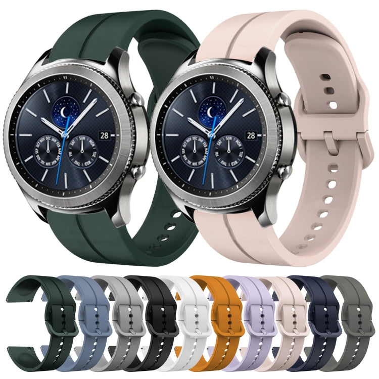 Cinturino in silicone con anello da 22 mm, For Samsung Gear S3 Classic, For Samsung Gear S3 Frontier