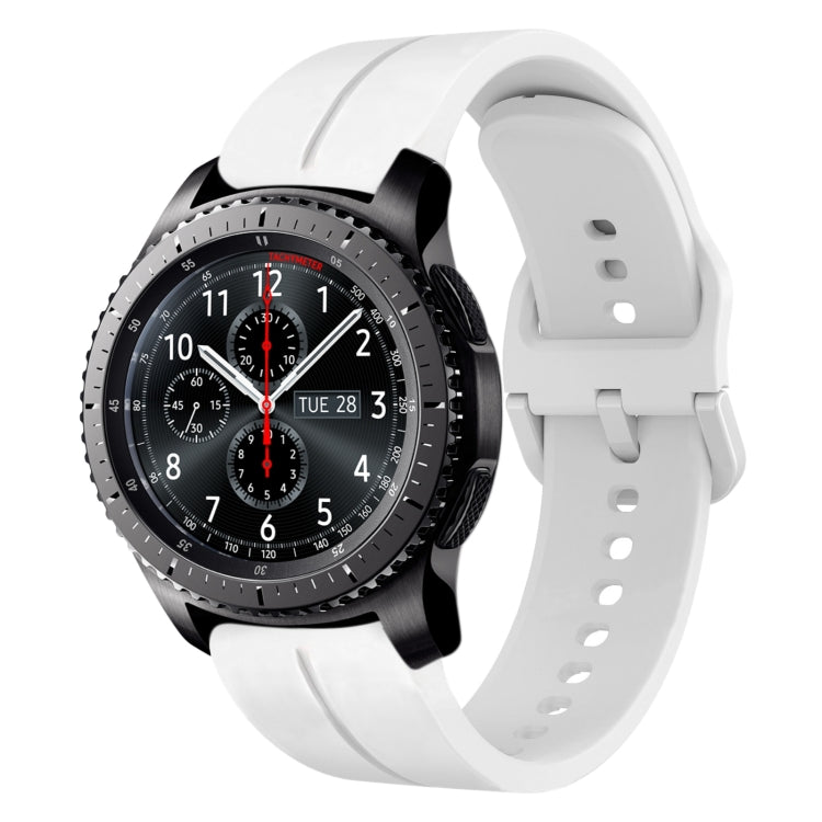 Cinturino in silicone con anello da 22 mm, For Samsung Gear S3 Classic, For Samsung Gear S3 Frontier