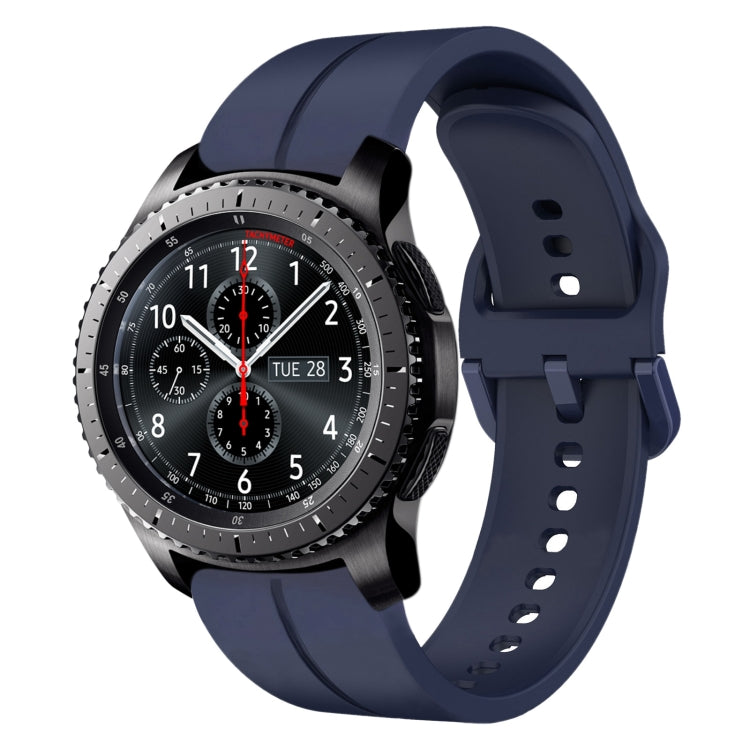 Cinturino in silicone con anello da 22 mm, For Samsung Gear S3 Classic, For Samsung Gear S3 Frontier