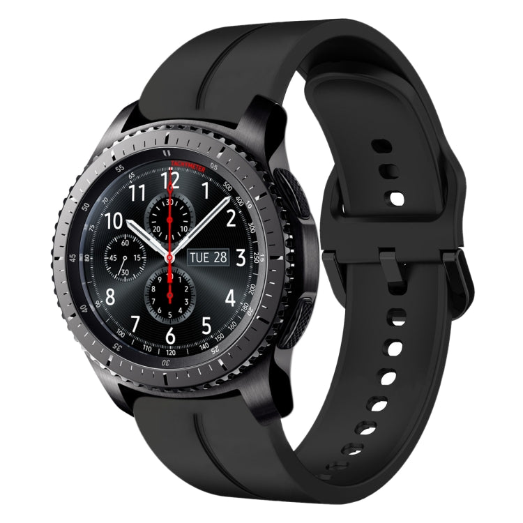 Cinturino in silicone con anello da 22 mm, For Samsung Gear S3 Classic, For Samsung Gear S3 Frontier