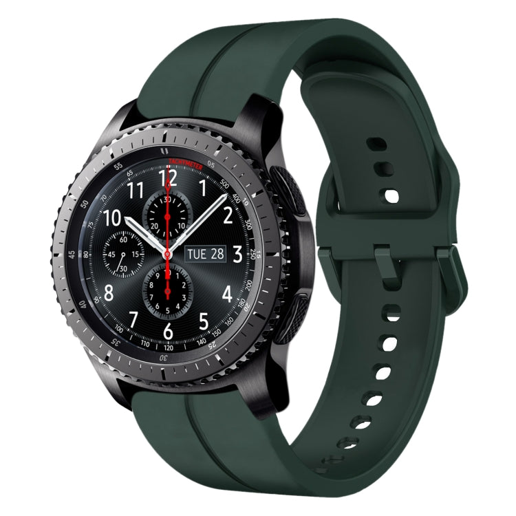 Cinturino in silicone con anello da 22 mm, For Samsung Gear S3 Classic, For Samsung Gear S3 Frontier