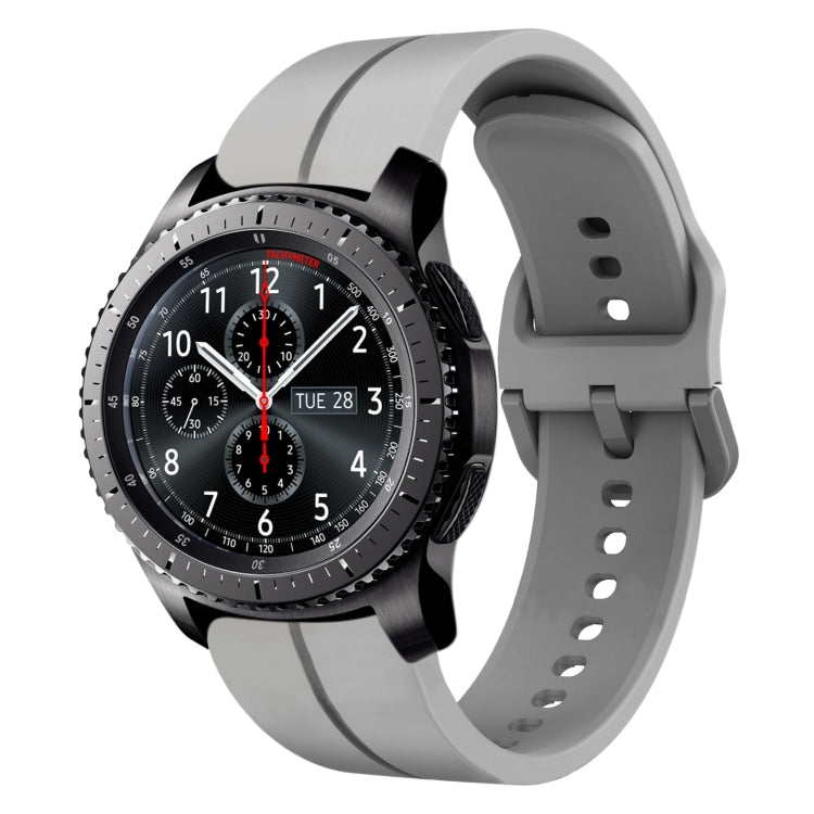 Cinturino in silicone con anello da 22 mm, For Samsung Gear S3 Classic, For Samsung Gear S3 Frontier