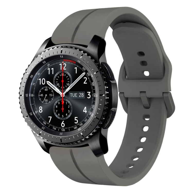 Cinturino in silicone con anello da 22 mm, For Samsung Gear S3 Classic, For Samsung Gear S3 Frontier