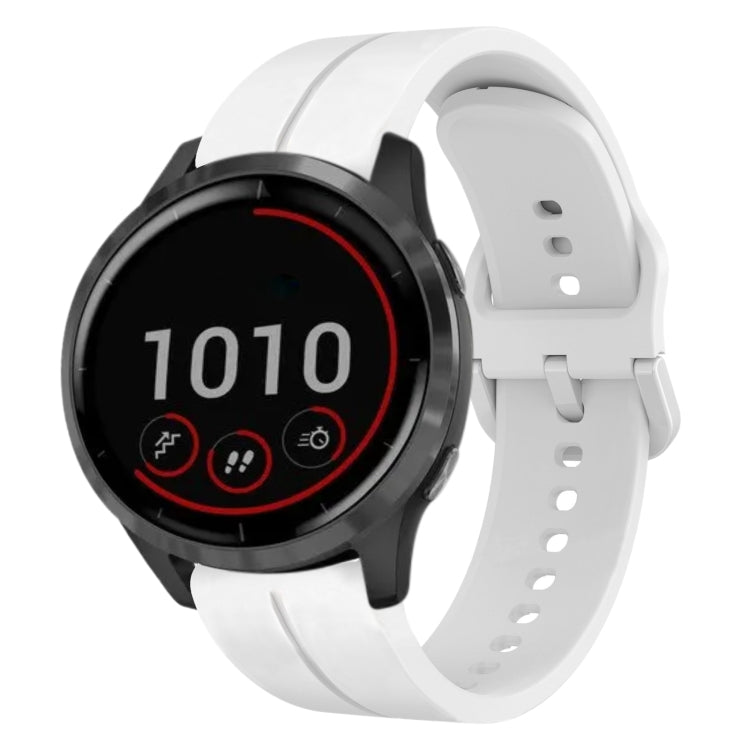 Cinturino in silicone con anello da 22 mm, For Garmin Venu 2, For Garmin Vivoactive4