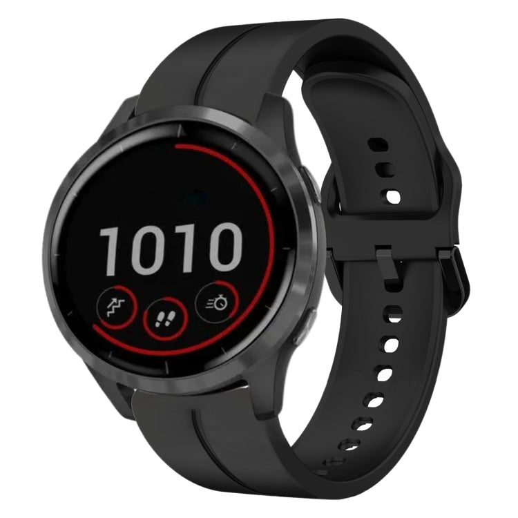 Cinturino in silicone con anello da 22 mm, For Garmin Venu 2, For Garmin Vivoactive4