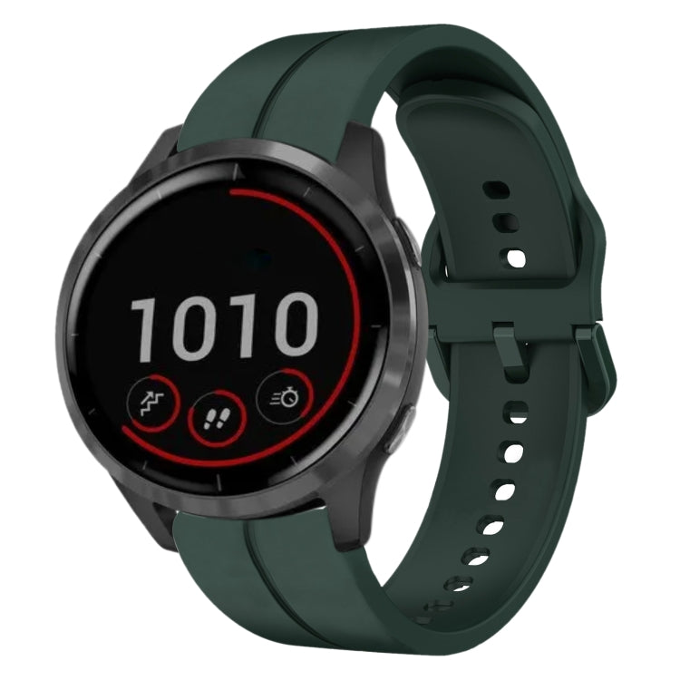 Cinturino in silicone con anello da 22 mm, For Garmin Venu 2, For Garmin Vivoactive4