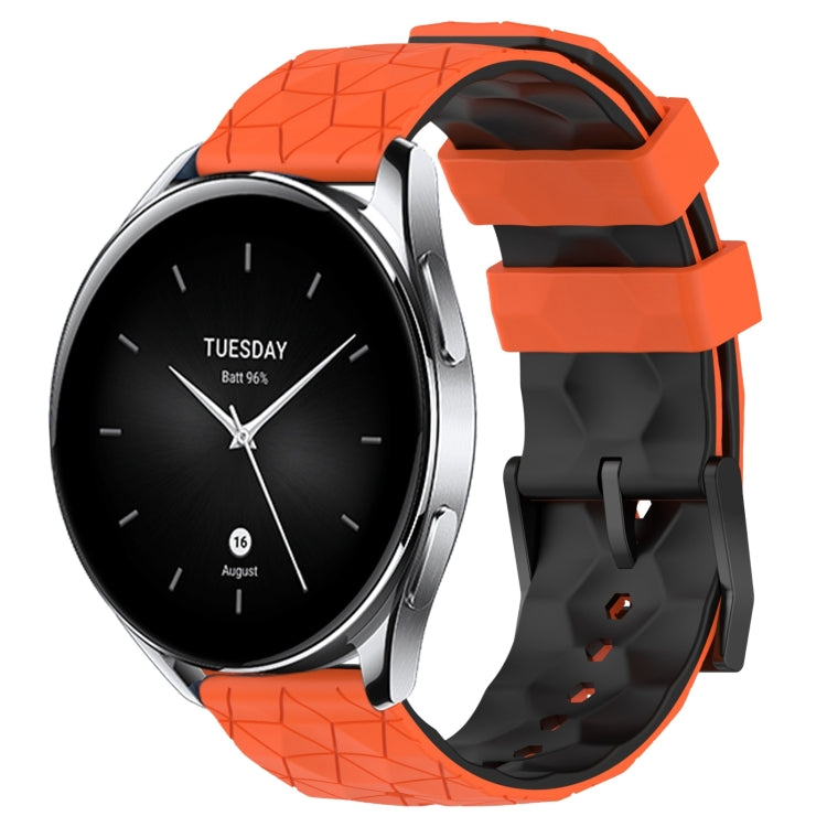 Cinturino in silicone bicolore con motivo a calcio da 22 mm, For Xiaomi MI Watch S2, For Xiaomi MI Watch S1