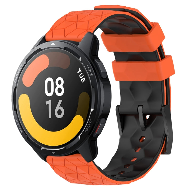 Cinturino in silicone bicolore con motivo a calcio da 22 mm, For Xiaomi MI Watch S1 Active, For Xiaomi Haylou RT2 LS10