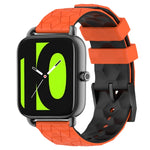 Cinturino in silicone bicolore con motivo a calcio da 22 mm, For Xiaomi Haylou RS4 LS12