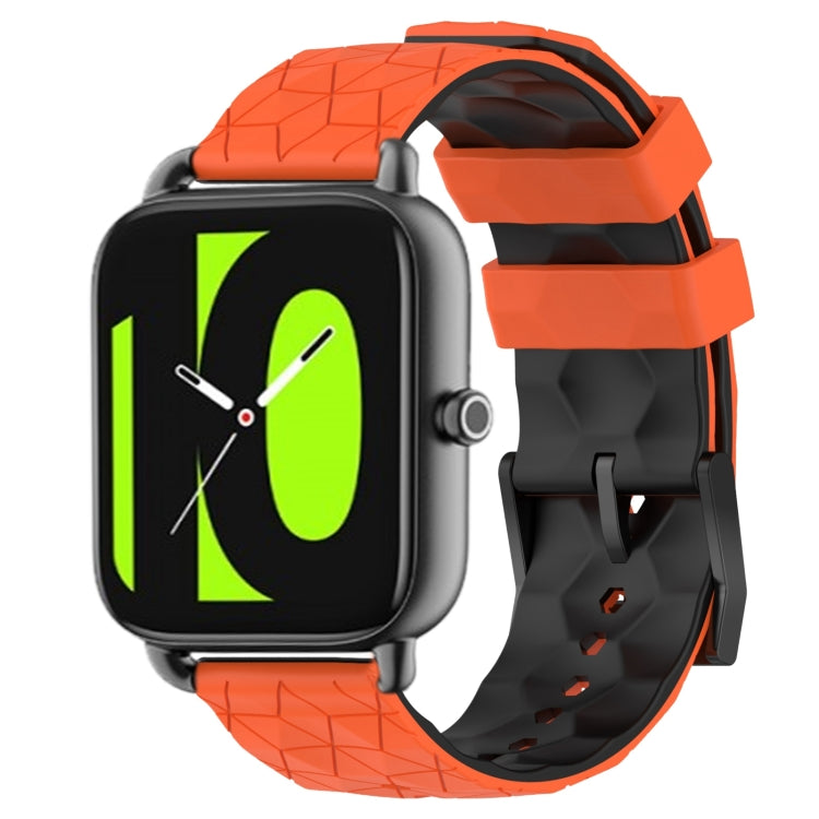 Cinturino in silicone bicolore con motivo a calcio da 22 mm, For Xiaomi Haylou RS4 LS12