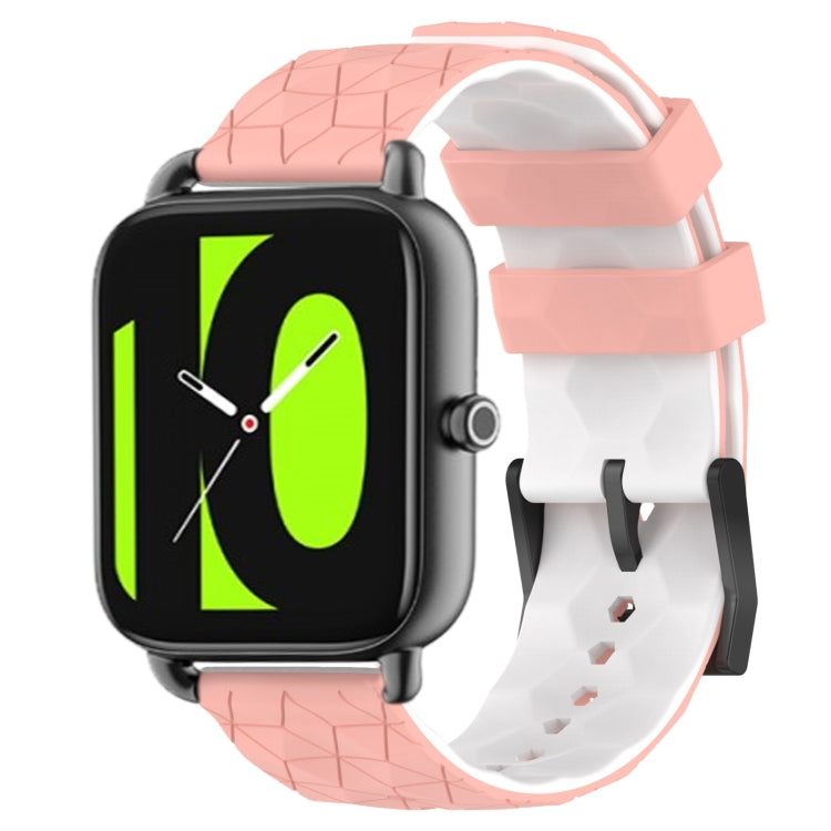 Cinturino in silicone bicolore con motivo a calcio da 22 mm, For Xiaomi Haylou RS4 LS12