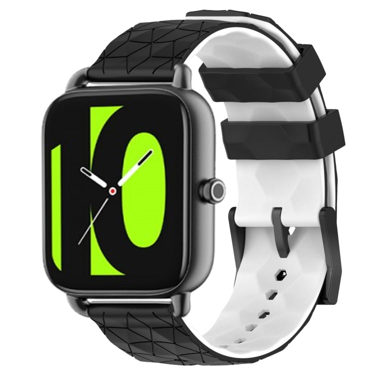 Cinturino in silicone bicolore con motivo a calcio da 22 mm, For Xiaomi Haylou RS4 LS12