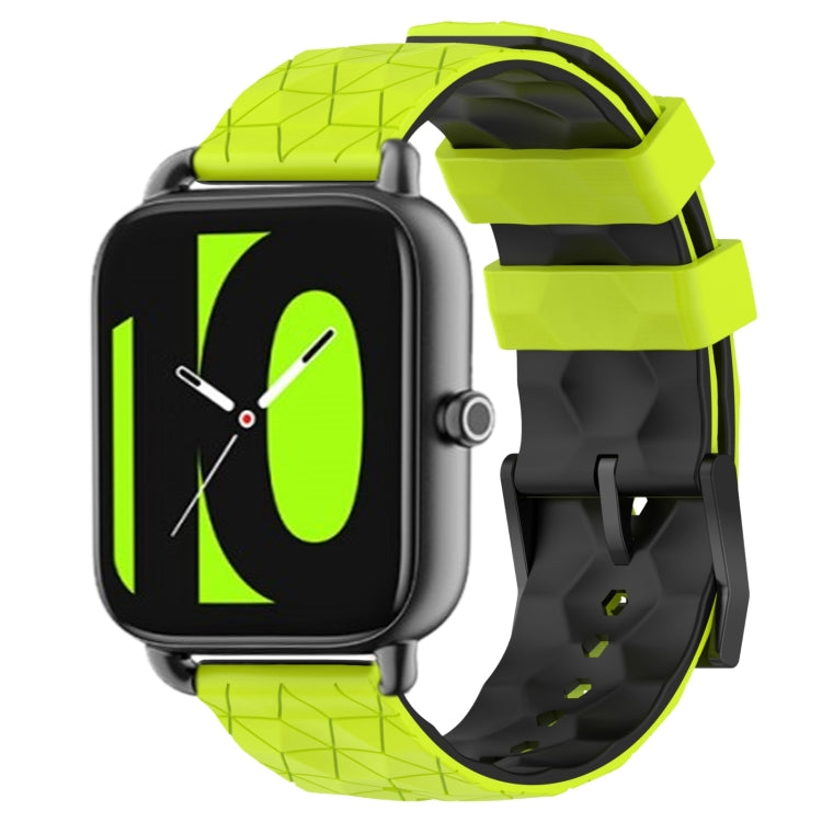 Cinturino in silicone bicolore con motivo a calcio da 22 mm, For Xiaomi Haylou RS4 LS12