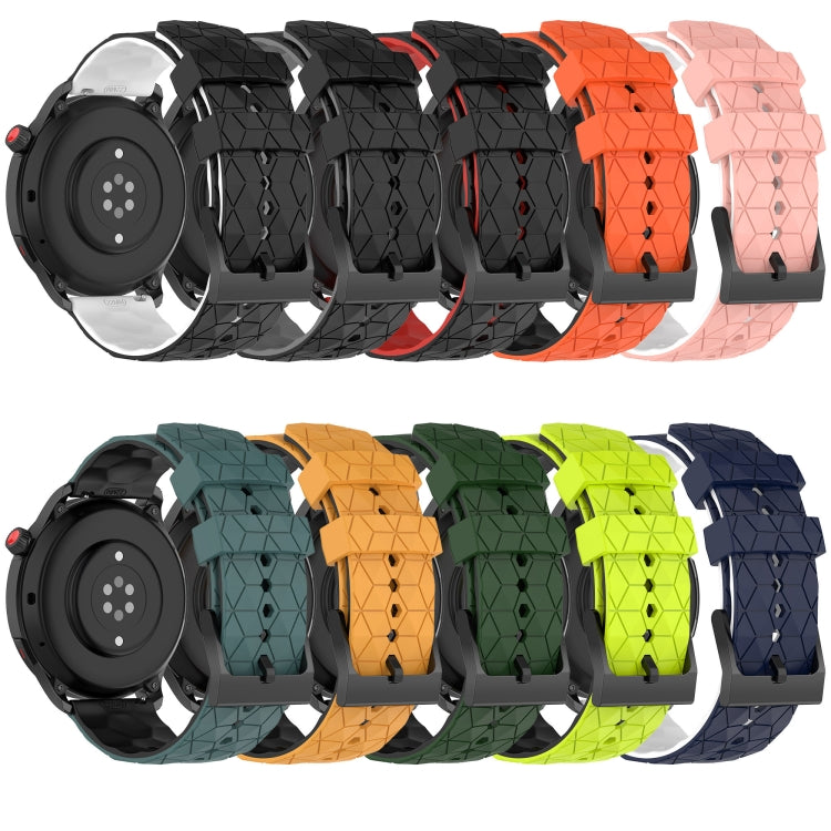 Cinturino in silicone bicolore con motivo a calcio da 22 mm, For Xiaomi Haylou RS4 LS12