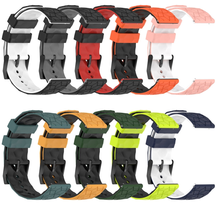 Cinturino in silicone bicolore con motivo a calcio da 22 mm, For Xiaomi Haylou RS4 LS12
