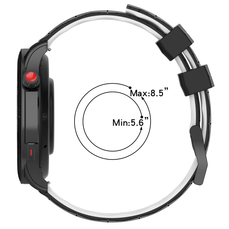 Cinturino in silicone bicolore con motivo a calcio da 22 mm, For Xiaomi Haylou RS4 LS12