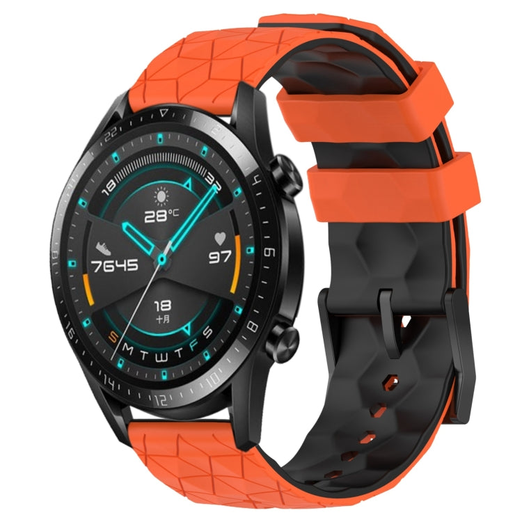 Cinturino in silicone bicolore modello calcio da 20 mm, For Huawei Watch GT2 42mm, For Huawei Watch 2