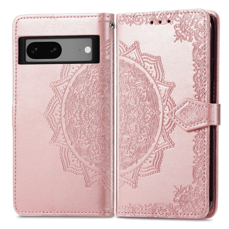 Custodia per telefono in pelle goffrata fiore mandala, For Google Pixel 7A, For vivo iQOO Neo 6