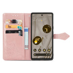 Custodia per telefono in pelle goffrata fiore mandala, For Google Pixel 7A, For vivo iQOO Neo 6