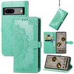 Custodia per telefono in pelle goffrata fiore mandala, For Google Pixel 7A, For vivo iQOO Neo 6