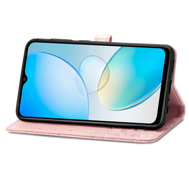 Custodia per telefono in pelle goffrata fiore mandala, For Infinix Hot 12 Pro, For Infinix Hot 12i, For ZTE Libero 5G III, For OPPO Reno9