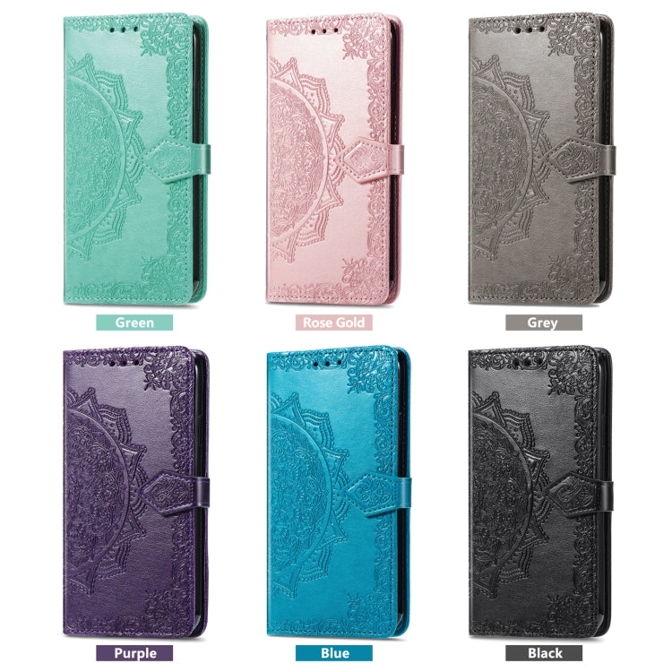 Custodia per telefono in pelle goffrata fiore mandala, For Infinix Hot 12 Pro, For Infinix Hot 12i, For ZTE Libero 5G III, For OPPO Reno9