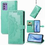 Custodia per telefono in pelle goffrata fiore mandala, For Infinix Hot 12 Pro, For Infinix Hot 12i, For ZTE Libero 5G III, For OPPO Reno9