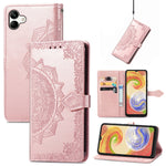 Custodia per telefono in pelle goffrata fiore mandala, For Samsung Galaxy A04, For Samsung Galaxy A04e, For TCL 40 SE, For Tecno Spark 9 Pro