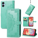 Custodia per telefono in pelle goffrata fiore mandala, For Samsung Galaxy A04, For Samsung Galaxy A04e, For TCL 40 SE, For Tecno Spark 9 Pro