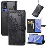 Custodia per telefono in pelle goffrata fiore mandala, For Samsung Galaxy A04, For Samsung Galaxy A04e, For TCL 40 SE, For Tecno Spark 9 Pro