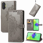 Custodia per telefono in pelle goffrata fiore mandala, For Samsung Galaxy A04, For Samsung Galaxy A04e, For TCL 40 SE, For Tecno Spark 9 Pro